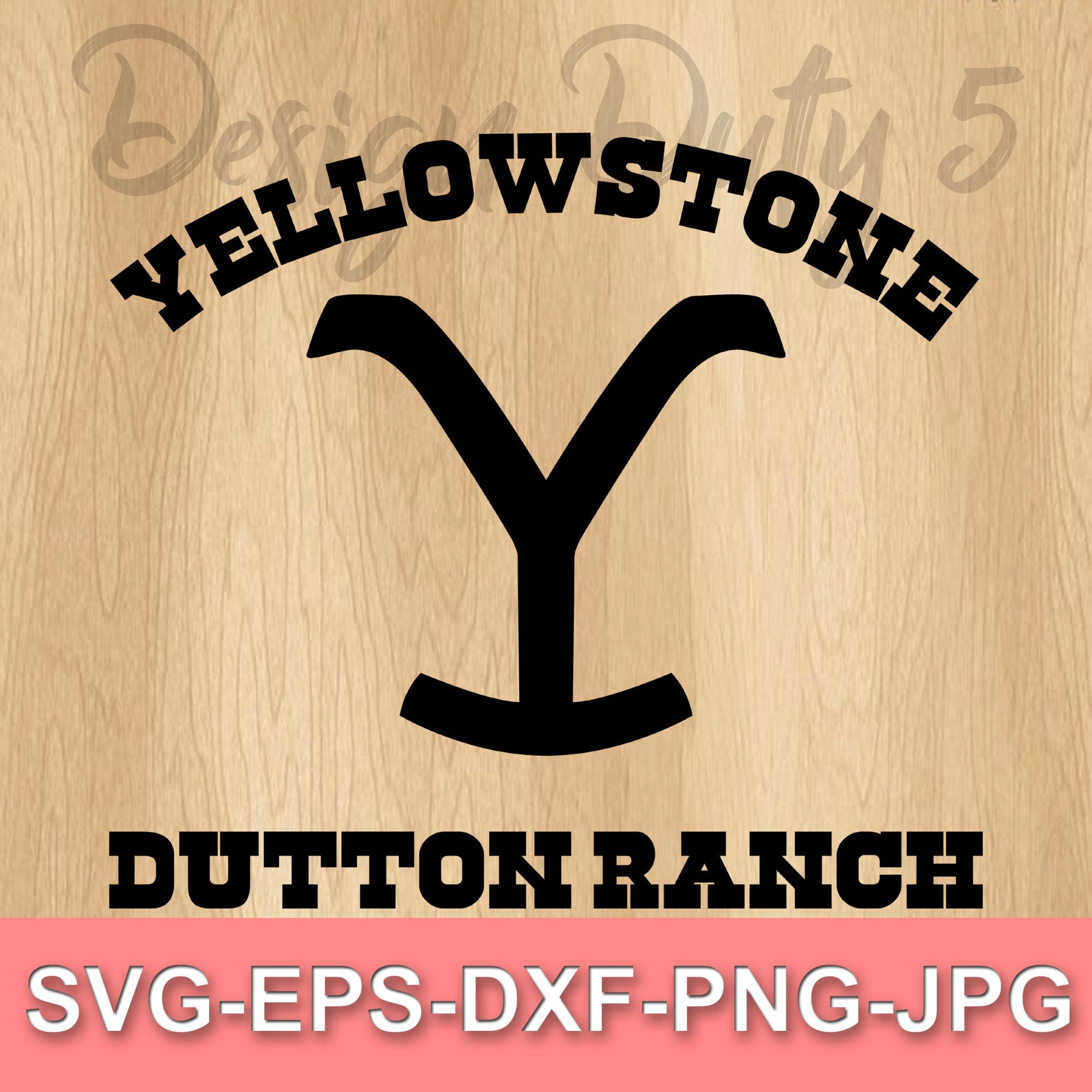 Yellowstone Dutton Ranch Svg Sticker Decal Silhouette Cameo Cricut Cut ...