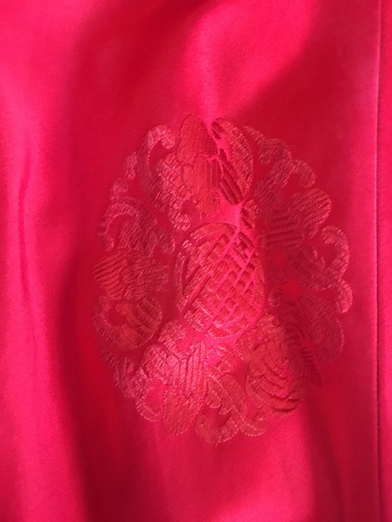 Japanese Chinese Robe - Red Silk - Reduced! - image 3