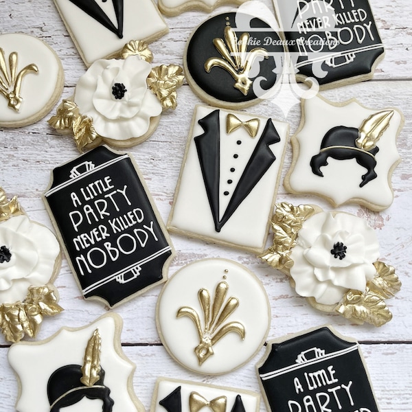 Great Gatsby Cookies - Etsy