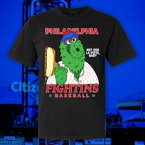 Hot Dog La Vista, Baby Philly Phanatic T-Shirt - Phillies Tee - Philadelphia Baseball Apparel - Bryce Harper - Schwarber - Castellanos - MLB
