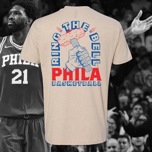 Ring the Bell Sixers T-Shirt - Cream 76ers Shirt - Philadelphia Sports Shirt - Philly Sports - Sixers NBA Basketball Shirt - Joel Embiid