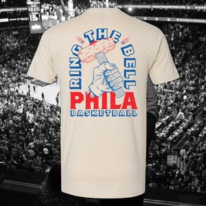 Ring the Bell Sixers T-Shirt - Natural 76ers Shirt - Philadelphia Sports Shirt - Philly Sports - Sixers NBA Basketball Shirt - Joel Embiid