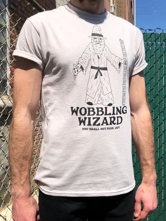 The Wobbling Wizard T-shirt - Funny Shirt - Lord of the Rings