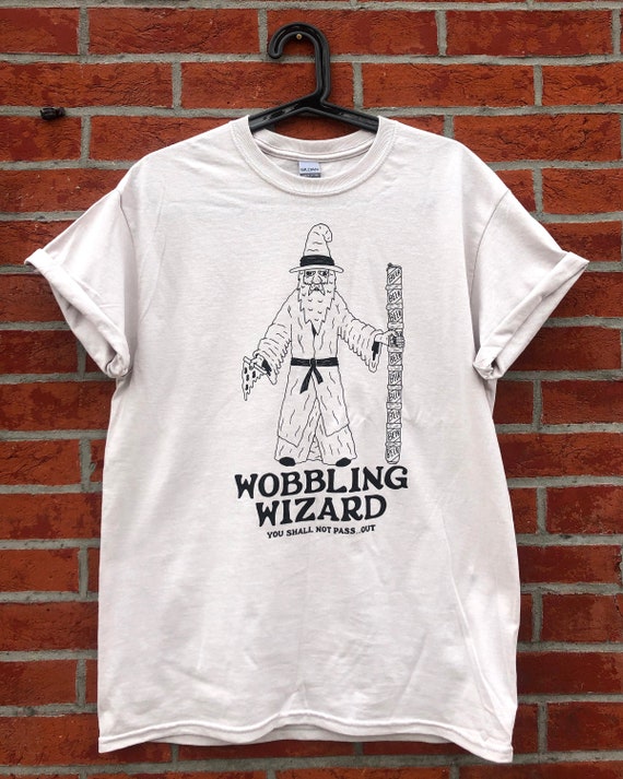 The Wobbling Wizard T-shirt - Funny Shirt - Lord of the Rings
