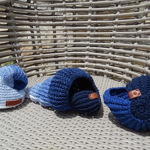 A set of 3, Crochet Shell Basket, Eco Friendly Decor, Jewelry Key Holder Nautilus Shell, Spiral Shell, Shell Ammonite