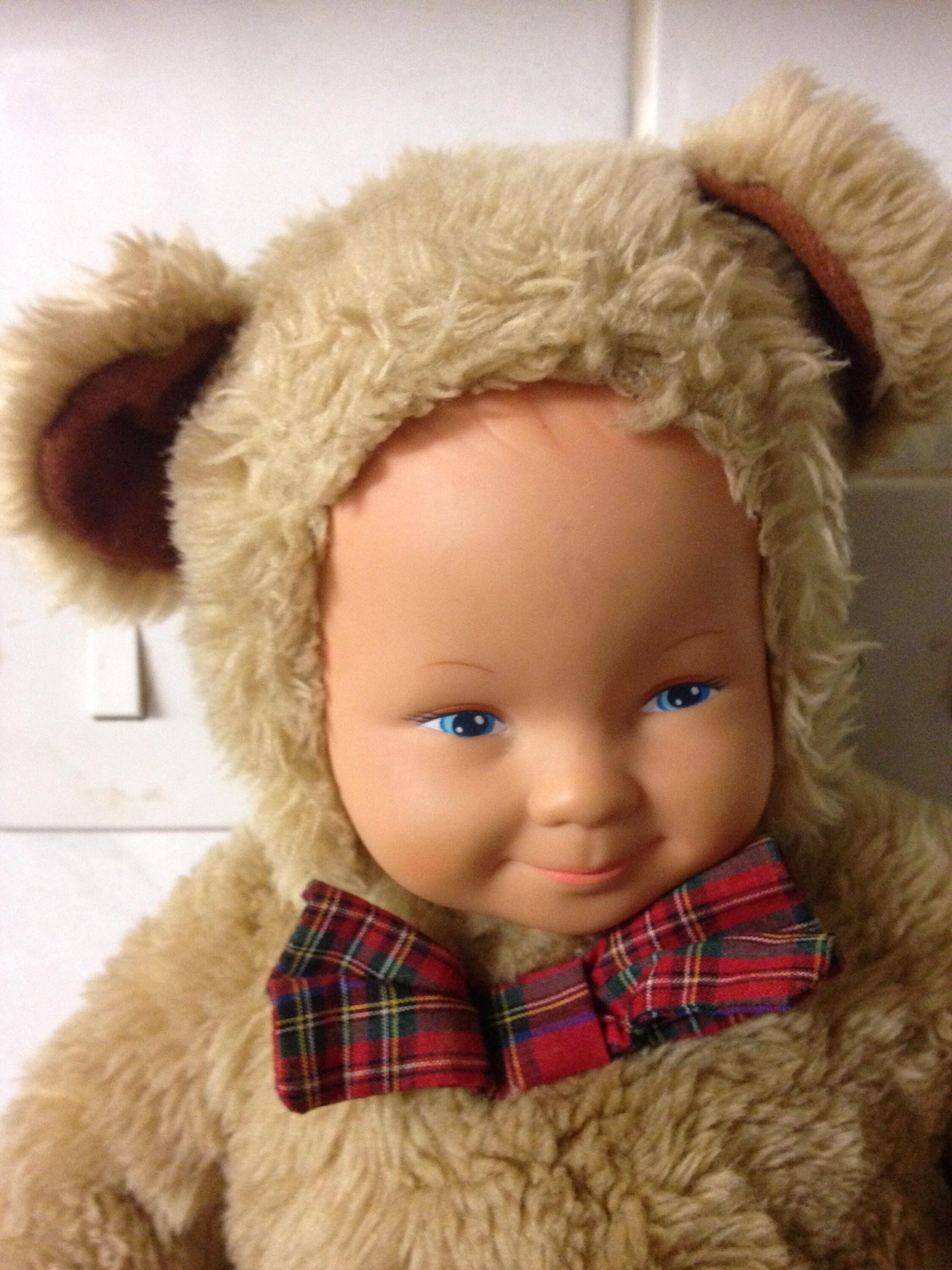 Anne Geddes Baby boy Doll in teddy bear suit Etsy