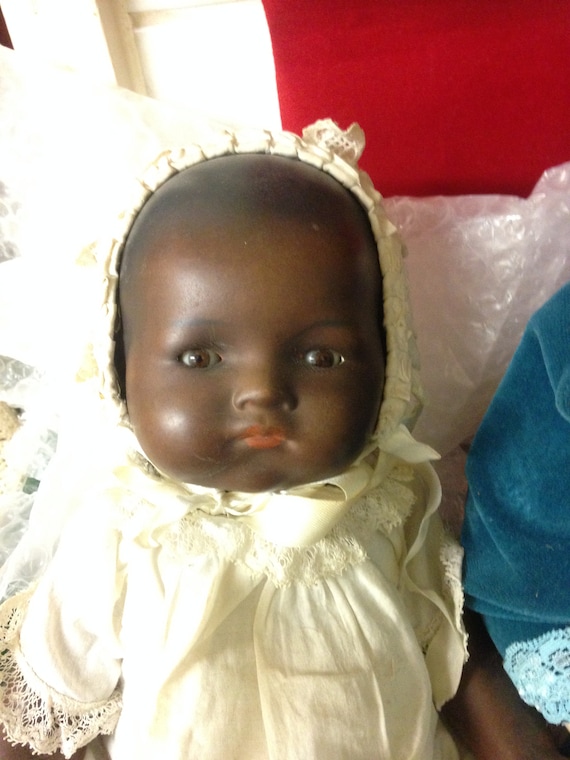 antique black bisque doll