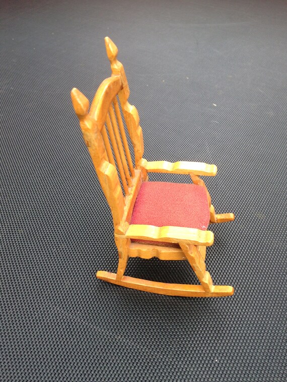 vintage wooden doll chair