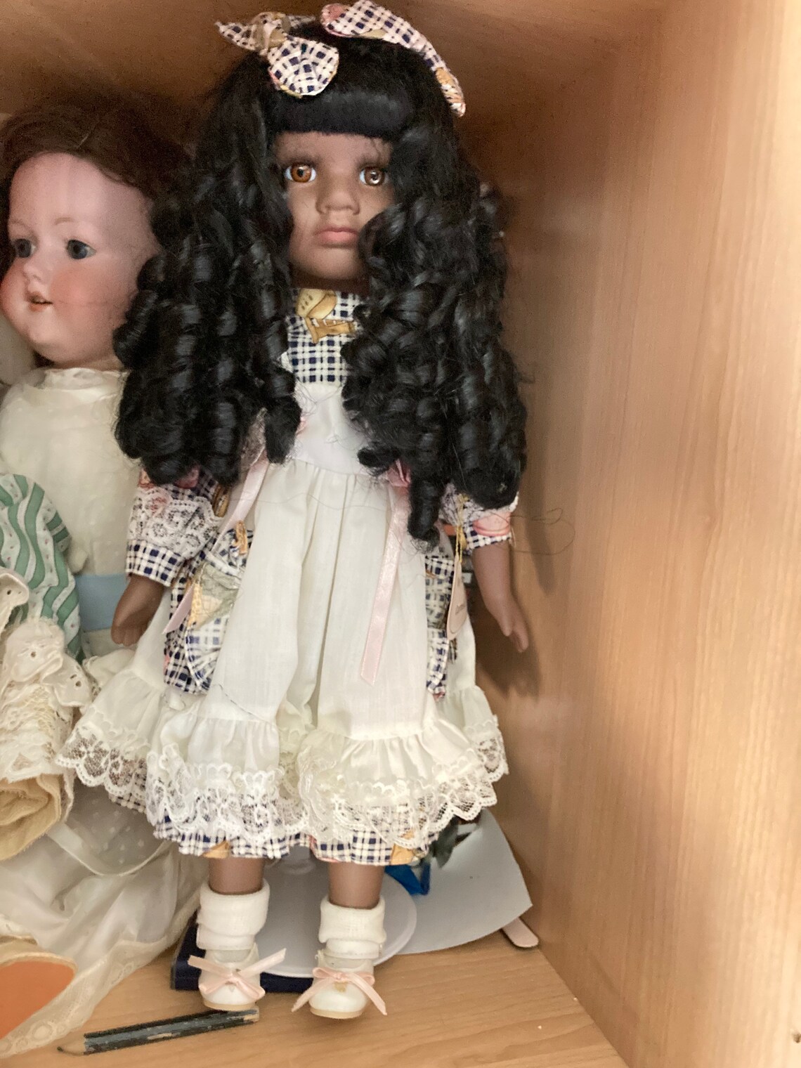 Leonardo collection black porcelain doll Carmela with Etsy