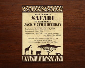 Safari Invitation