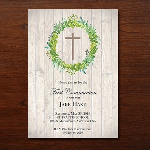First Holy Communion Invitation