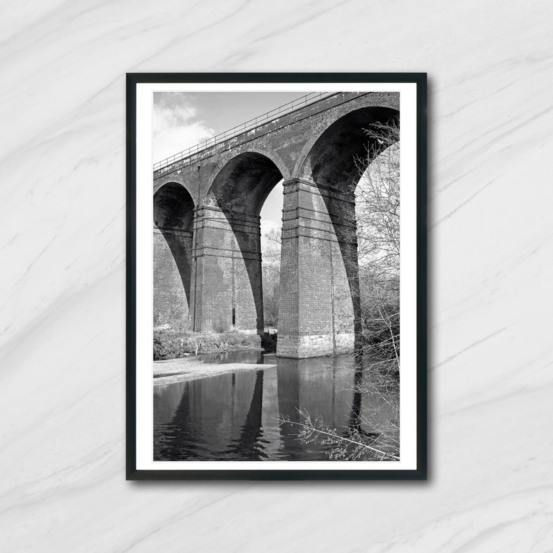 REDDISH VALE VIADUCT / Portrait photography print image 1