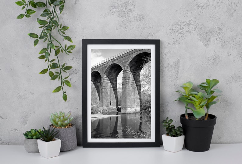 REDDISH VALE VIADUCT / Portrait photography print image 2