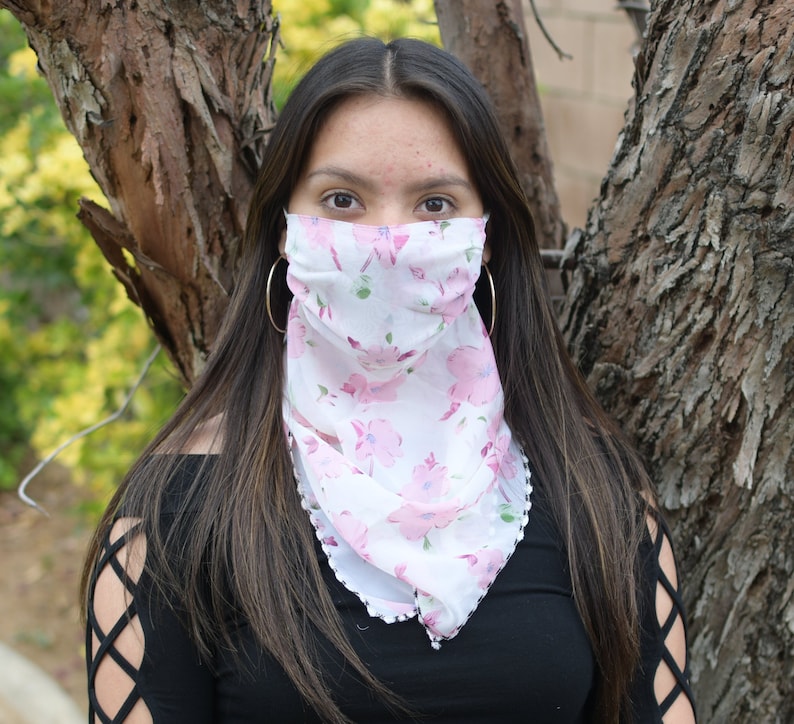 Scarf Bandana Face Mask Summer Fashion Neck Gaiter Reusable Etsy