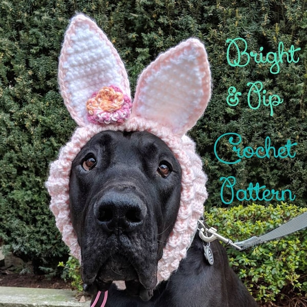 Crochet Pattern - Dog Easter Bunny Snood - PDF Download
