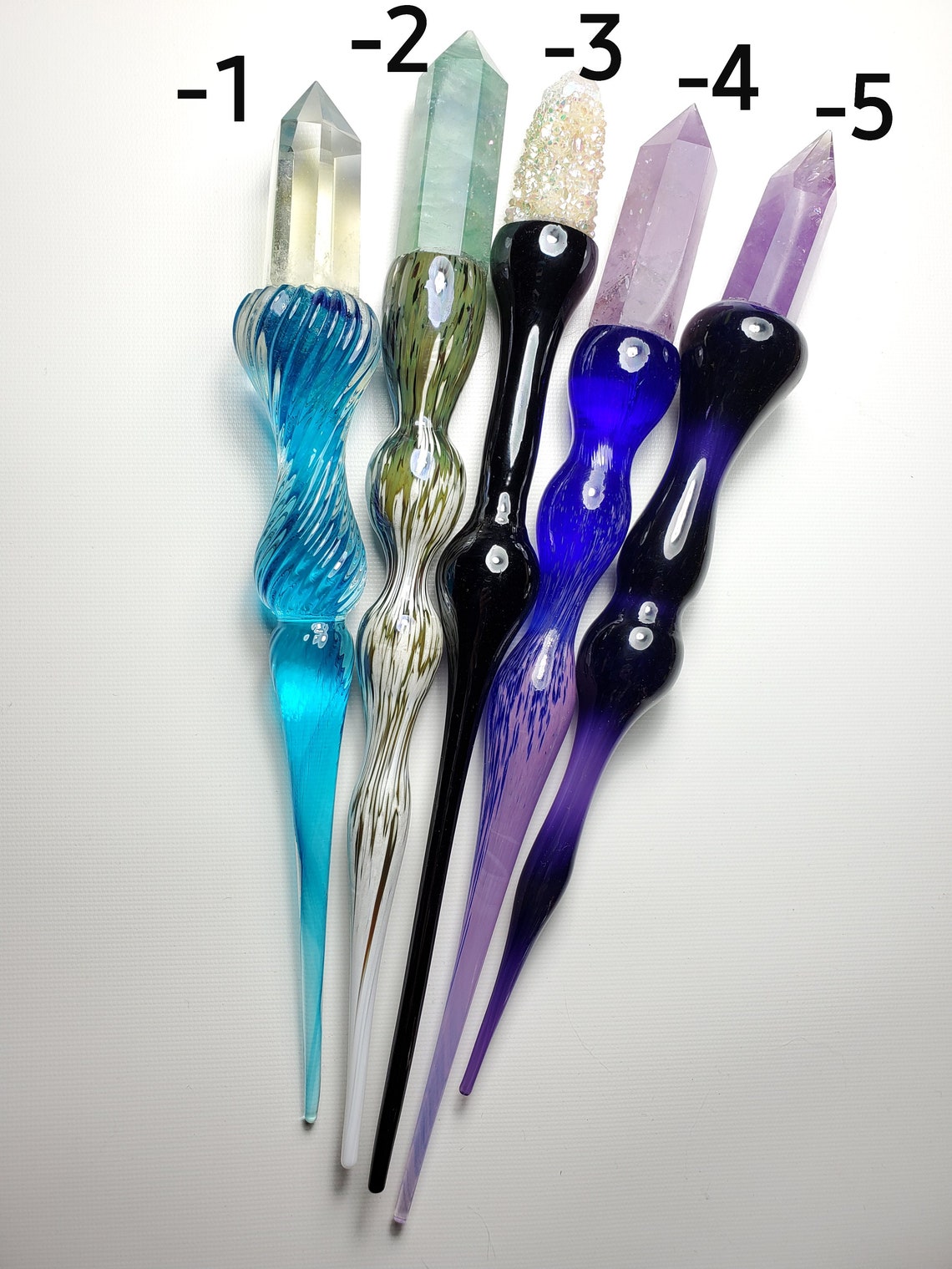 Hand Blown Glass Wands Etsy Hong Kong