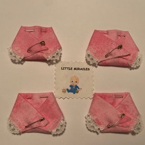 LM 40 Pink Lace Baby Shower Dirty Diaper Favor Game