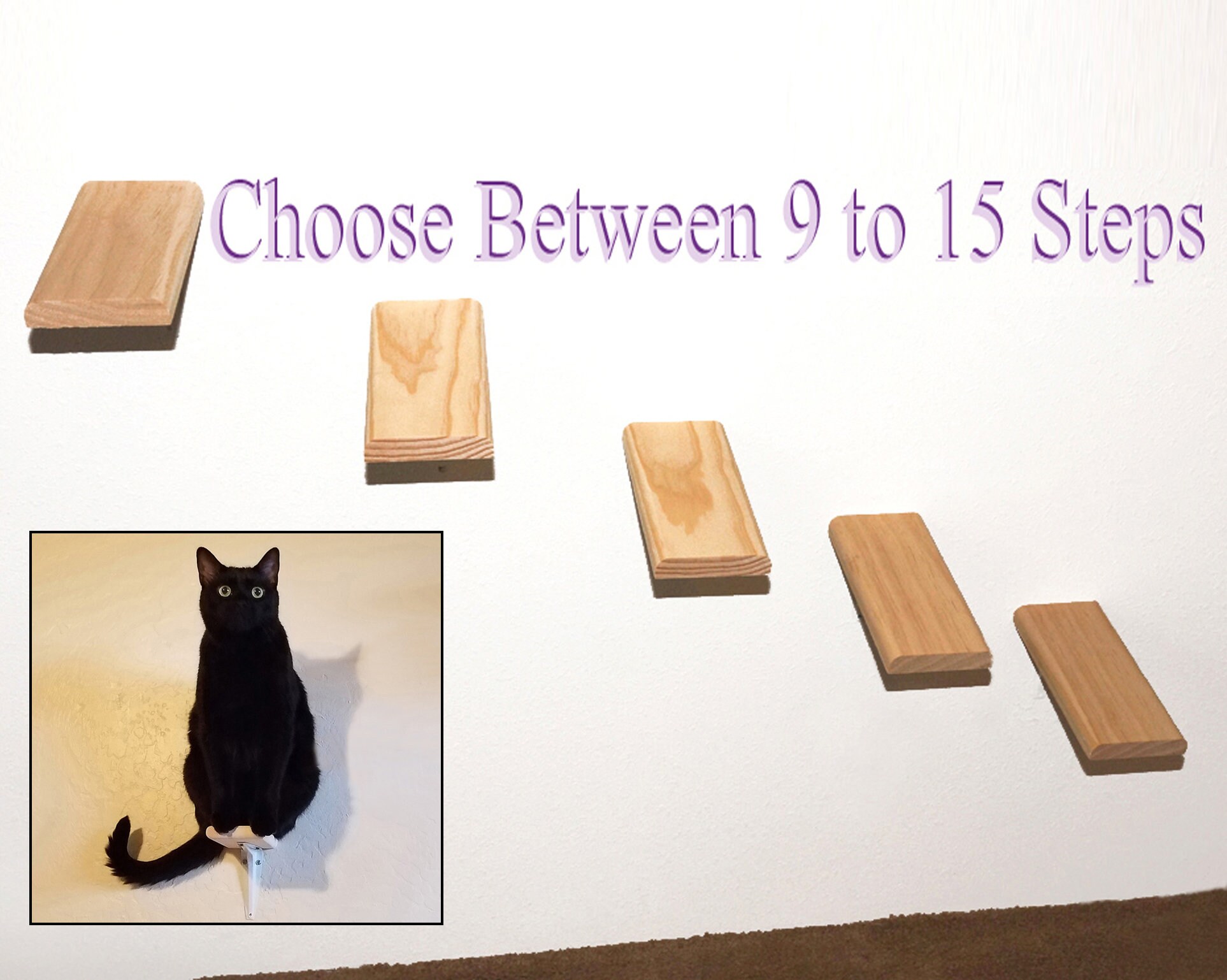 diy cat wall steps