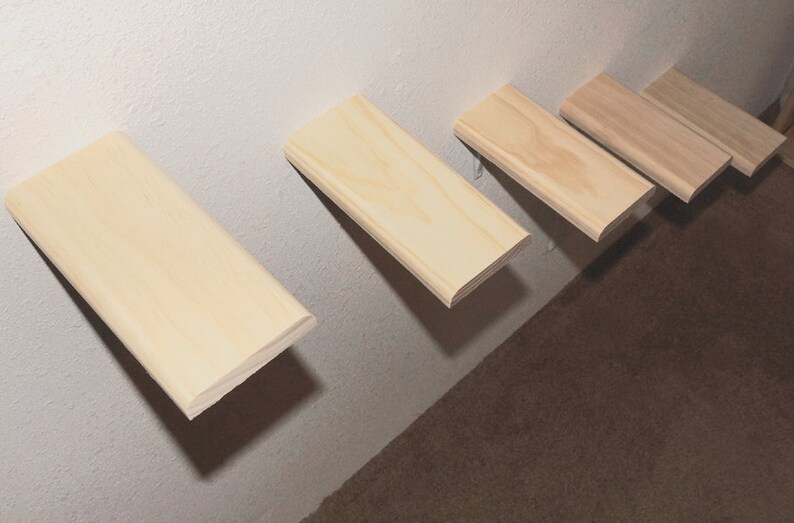 Wood Cat Steps Shelf Shelves Cat Perches Solid Wood Cat Stairs Walkway Kitty Cat Wall Steps Wall Mounted Stairway Cat Tree Cat Lover Gift
