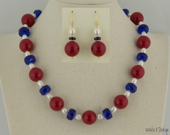 Red/White/Blue: Happy 250th Birthday, America! Celebrate with a red/white/blue necklace that is very affordable