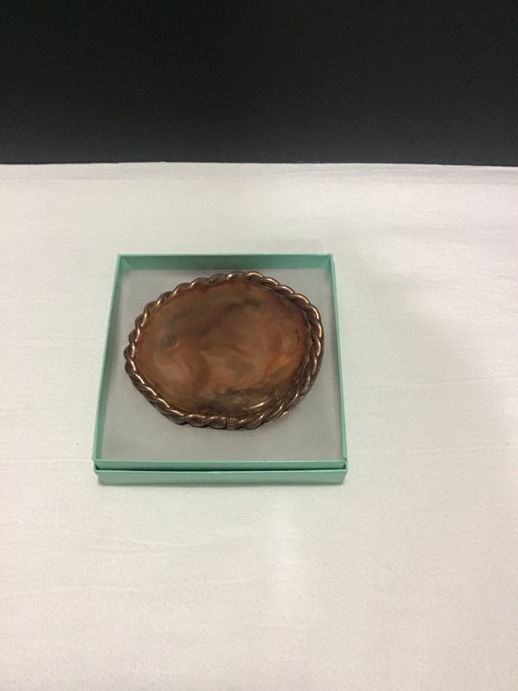 Copper clad and resin filled belt buckle, medium … - image 1