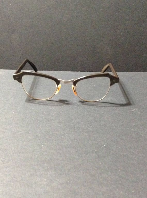 Bausch and Lomb frames, gray, cat-eye, bridge mar… - image 9