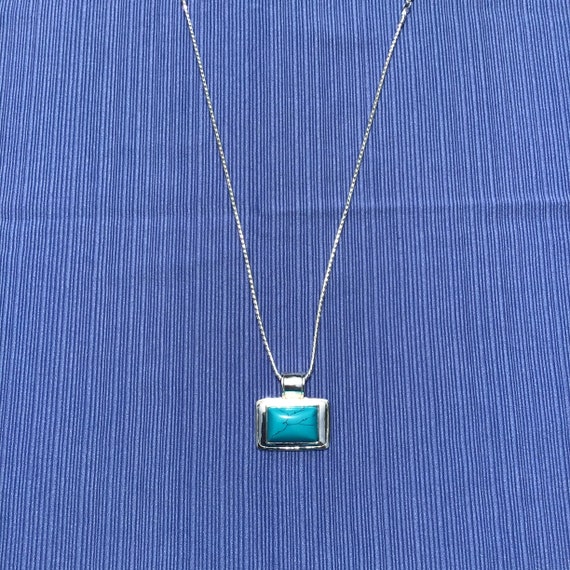 Vintage signed RMN (ROMAN) pendant necklace, silv… - image 6