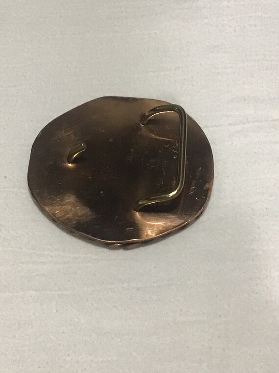 Copper clad and resin filled belt buckle, medium … - image 8