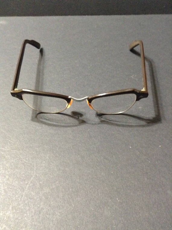 Bausch and Lomb frames, gray, cat-eye, bridge mar… - image 7