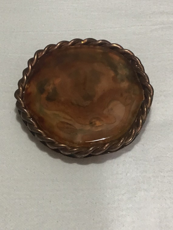 Copper clad and resin filled belt buckle, medium … - image 5