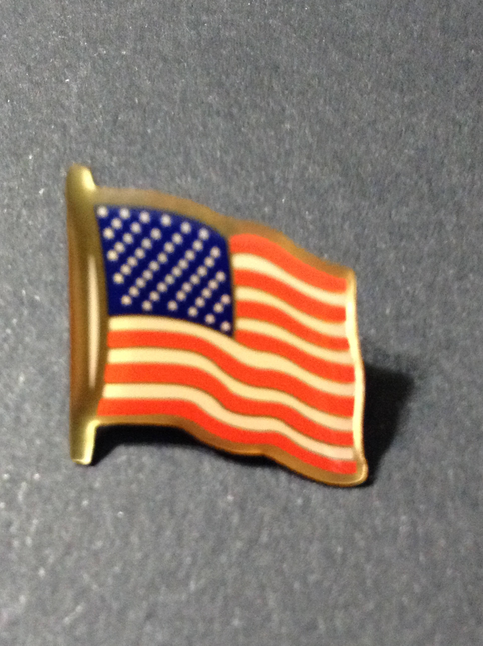 American flag clutch pin hat pin lapel pin hard enameled | Etsy