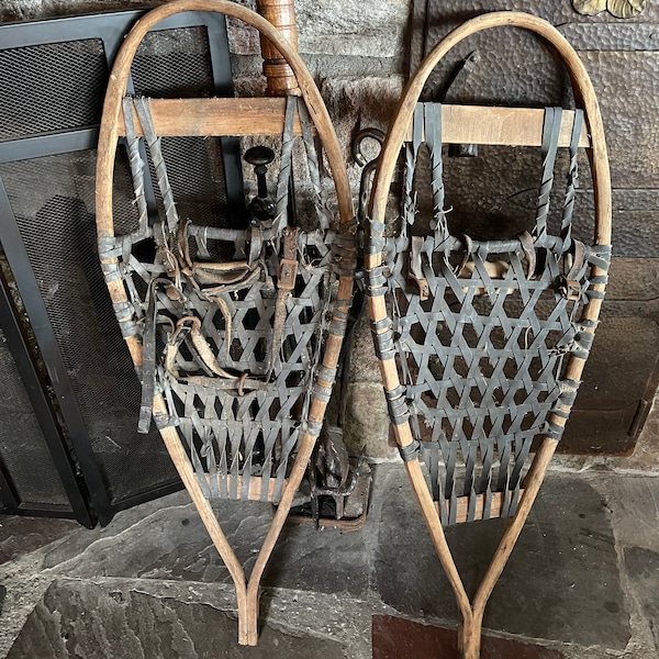 Antique wooden Snow Shoes