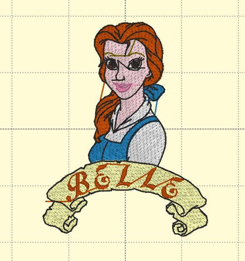 155 Disney Princesses Machine Embroidery Designs CD/USB 11 Formats Etsy