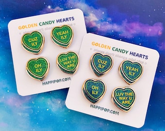 Please Don't Change Candy Heart Pin Board Fillers Golden Chapter 2 Enamel Pins Set