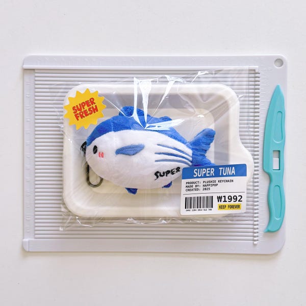 Super Tuna Plushie Keychain Kpop Plush