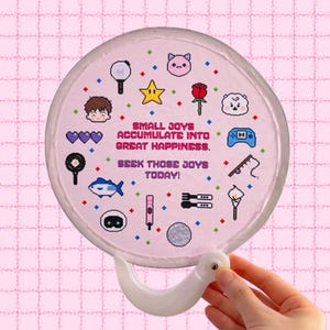BTS Seokjin Round Foldable Hand Fan