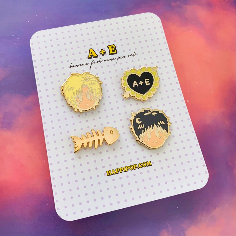Æ Pin A + E Mini Pin Set | Banana Fish Enamel Pins - Etsy