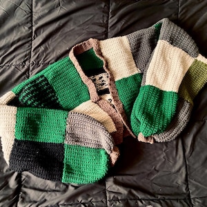 Philadelphia Eagles-inspirerad virkad kofta