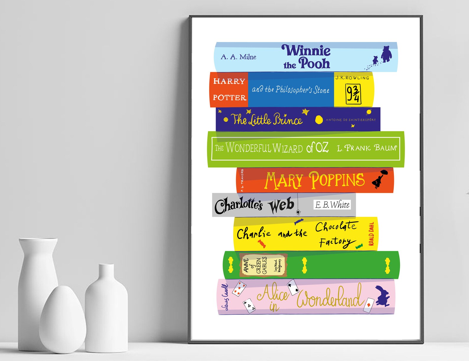 Printable Childrens Book Art Nursery Book Wall Art Print Etsy