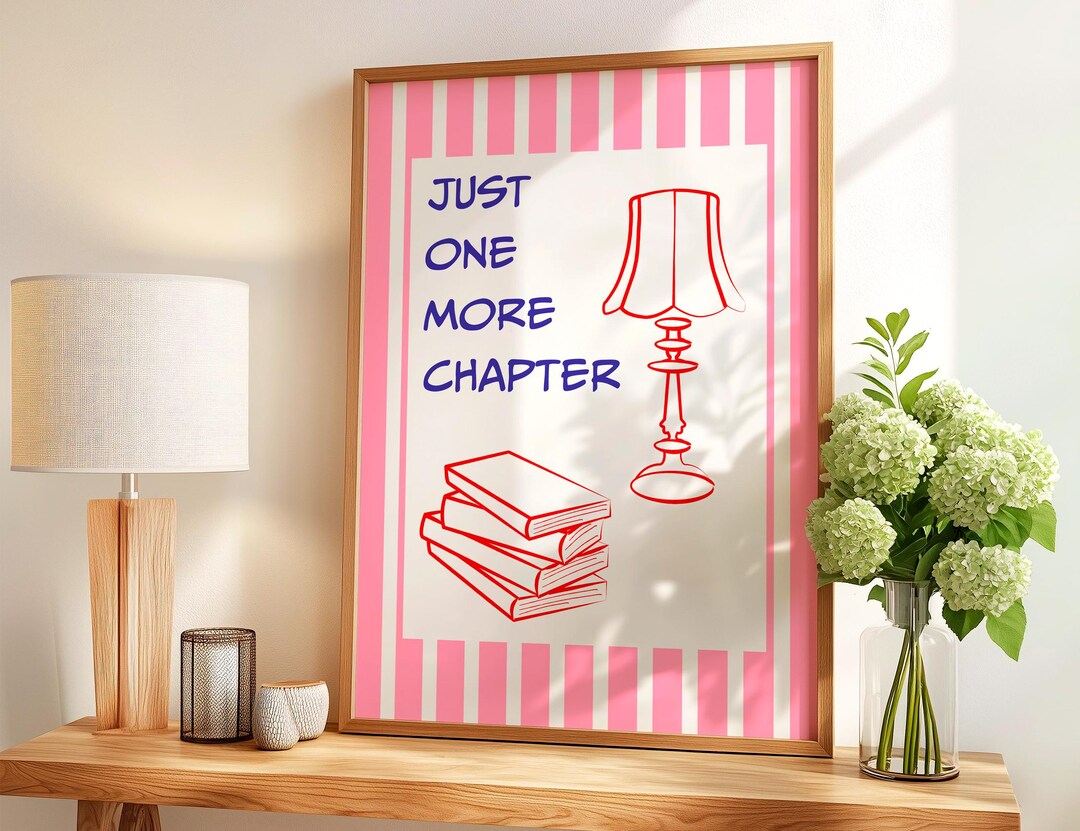 Cozy Book Stack Print: 