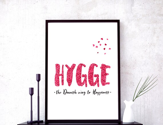 Definition Print Hygge Print Scandi Art Warm Wall Decor Hygge Etsy