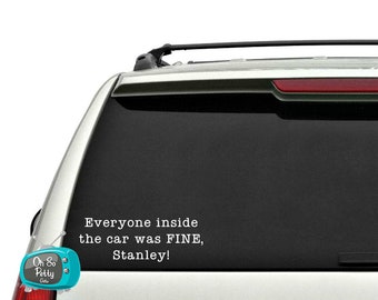 ORIGINAL Stanley The Office Car DECAL