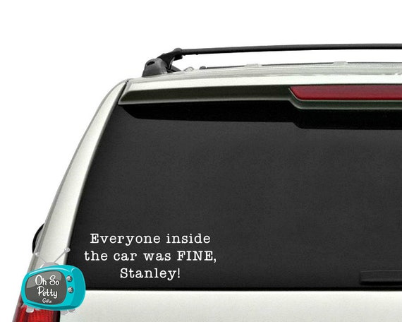 ORIGINAL Stanley the Office Car DECAL Etsy