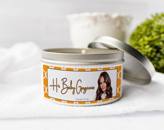 Les vraies femmes au foyer de Salt Lake City Salut bébé magnifique bougie Lisa Barlow 8 oz 16 oz RHOSLC