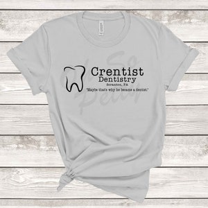 ORIGINAL The Office Crentist Shirt Tshirt Dwight Schrute Unisex Funny Comedy TV