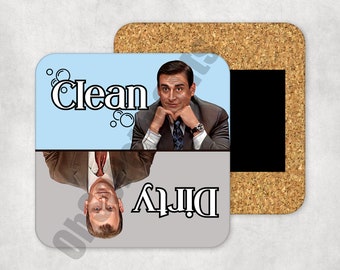 The Office Michael Scott Toby Clean Dirty Dishwasher Magnet (ONE)