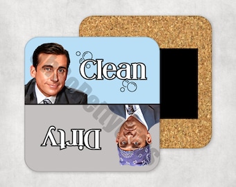 The Office Michael Scott Prison Mike Clean Dirty Dishwasher Magnet (ONE)