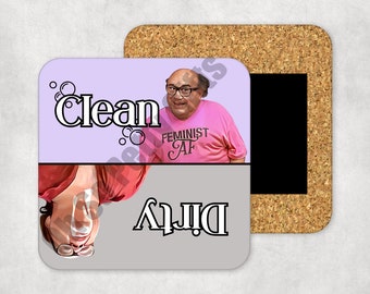 FRANK Always Sunny in Philadelphia Clean Dirty Dishwasher Magnet (ONE)
