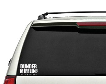 Dunder Mifflin The Office Car Laptop DECAL