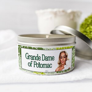 The Real Housewives of Potomac Grande Dame Candle Karen Huger 8oz 16oz